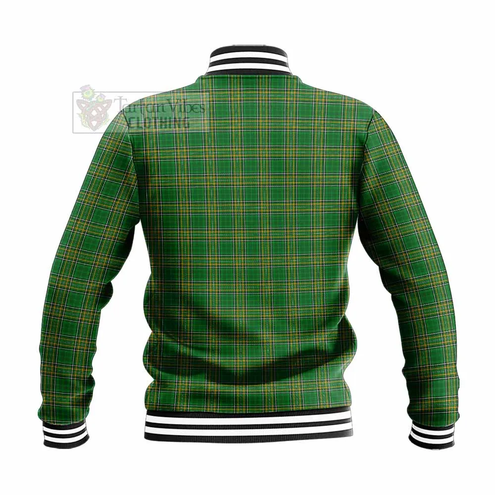 Barnewall Irish Clan Tartan Baseball Jacket with Coat of Arms