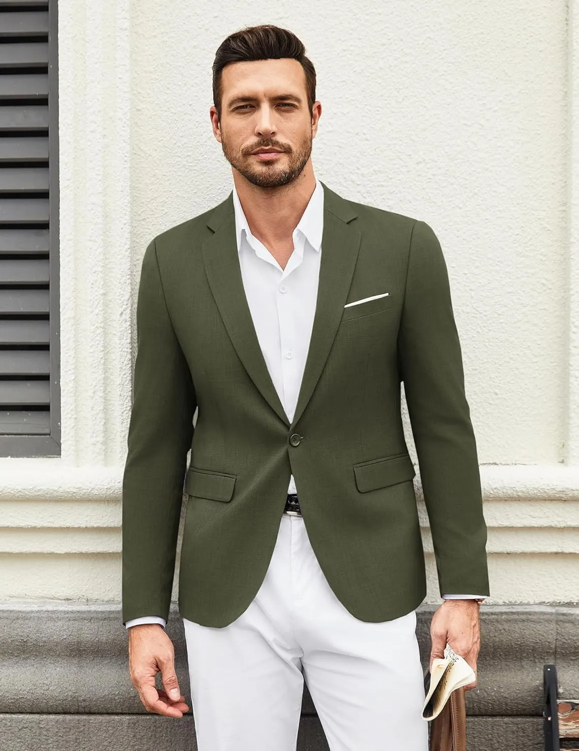 COOFANDY Mens Casual Blazer Suit Jackets One Button Sport Coats Lightweight Business Sports Jackets