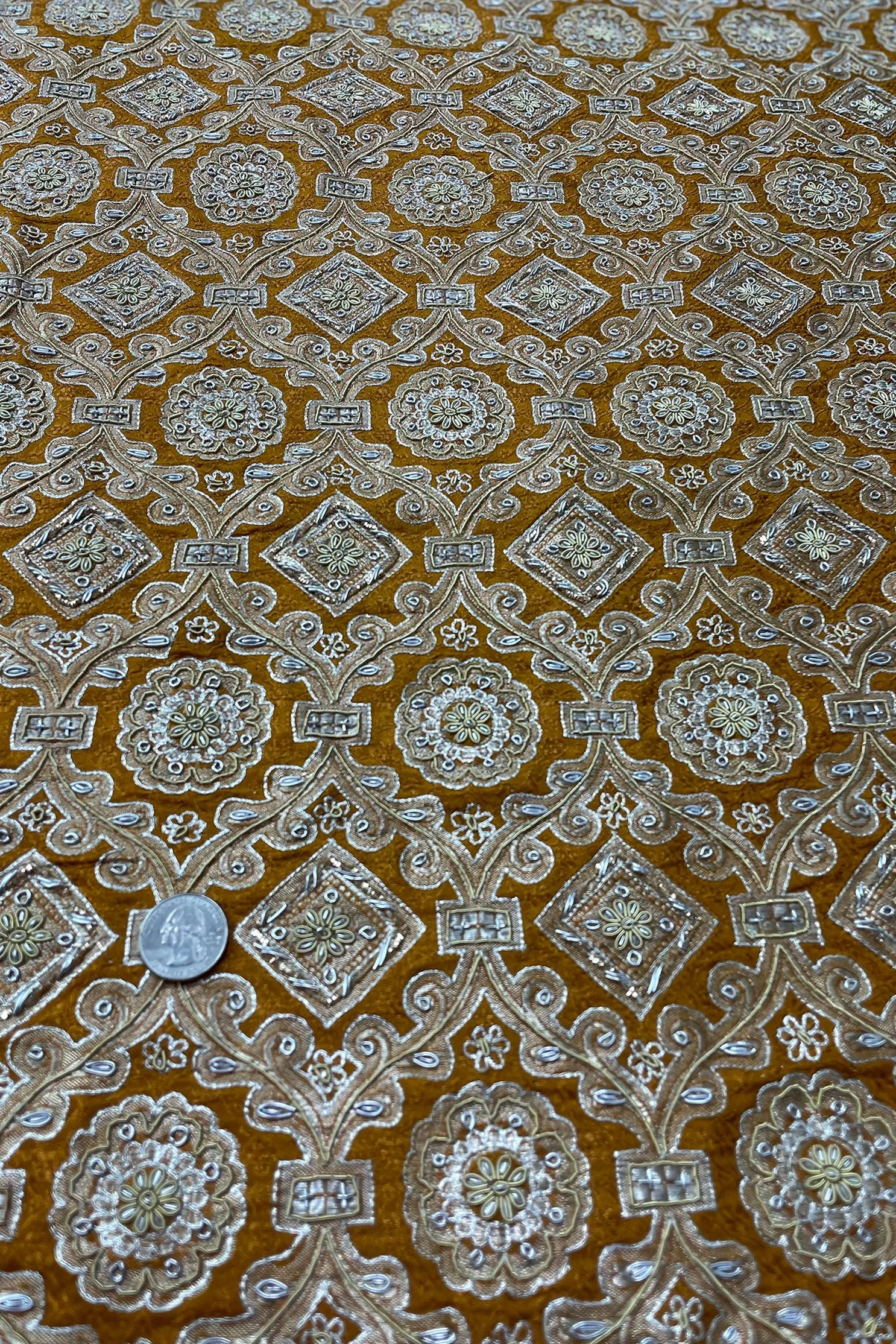 Light Gold and Silver on Turmeric