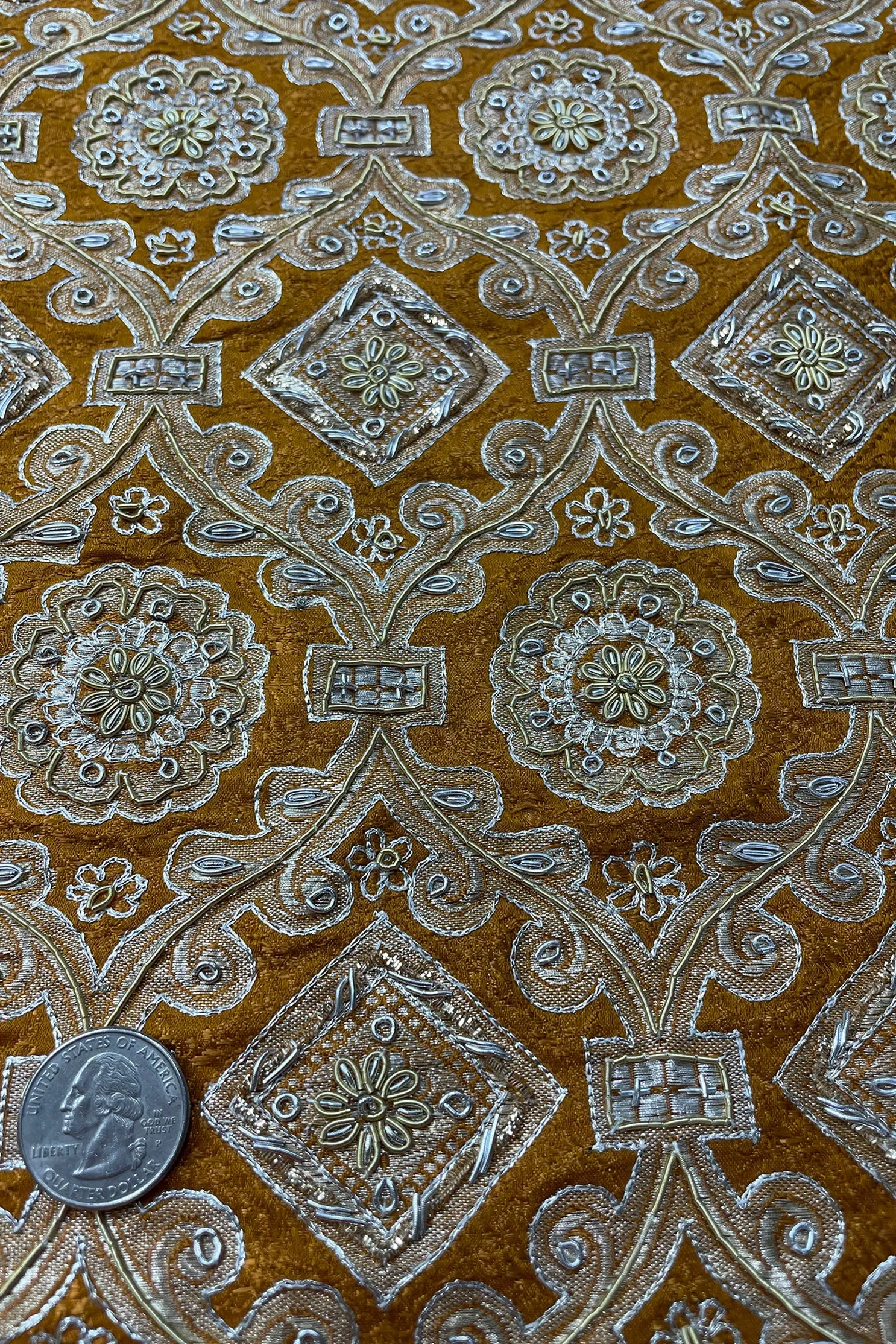 Light Gold and Silver on Turmeric