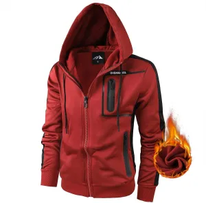 OHSNMAKSL Hoodies for Men sherpa Warm Fleece Hoodie Jacket Sweatshirt Full Zip Sport Workout Coats