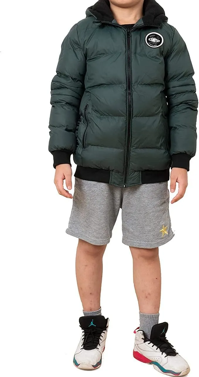 SNOW DREAMS Boys Spring Winter Coat Waterproof Puffer Fall Jacket Hooded Warm for Kids Outerwear Parka