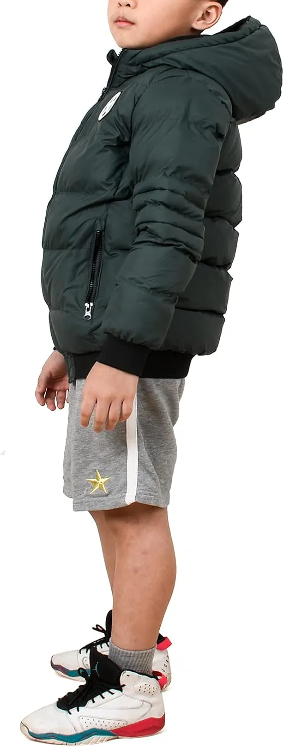 SNOW DREAMS Boys Spring Winter Coat Waterproof Puffer Fall Jacket Hooded Warm for Kids Outerwear Parka