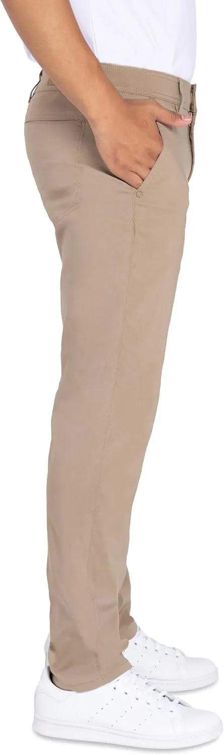 X RAY Stretch Slim Fit Golf Pants Men with Pockets - Tapered Lightweight Mens Golf Pants (Available in 30-38)