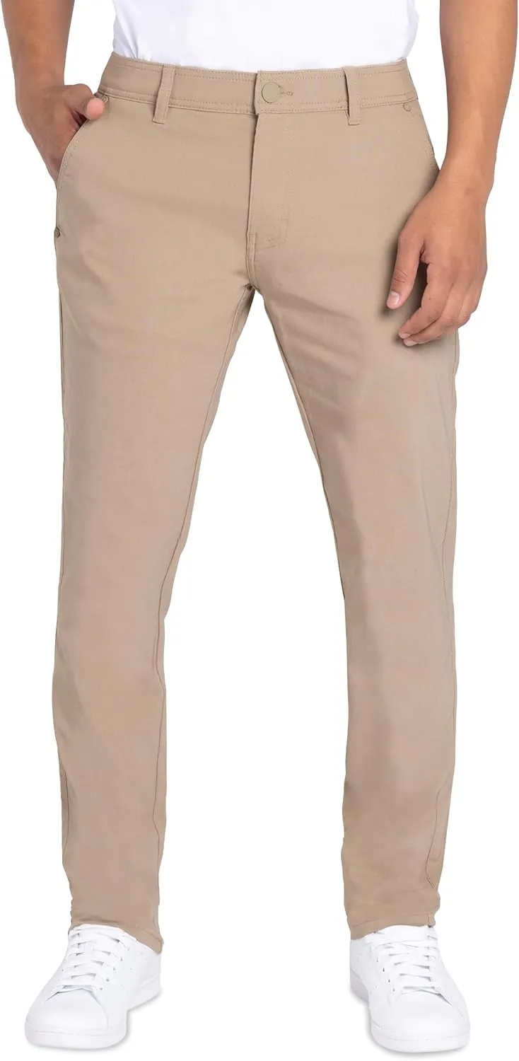 X RAY Stretch Slim Fit Golf Pants Men with Pockets - Tapered Lightweight Mens Golf Pants (Available in 30-38)